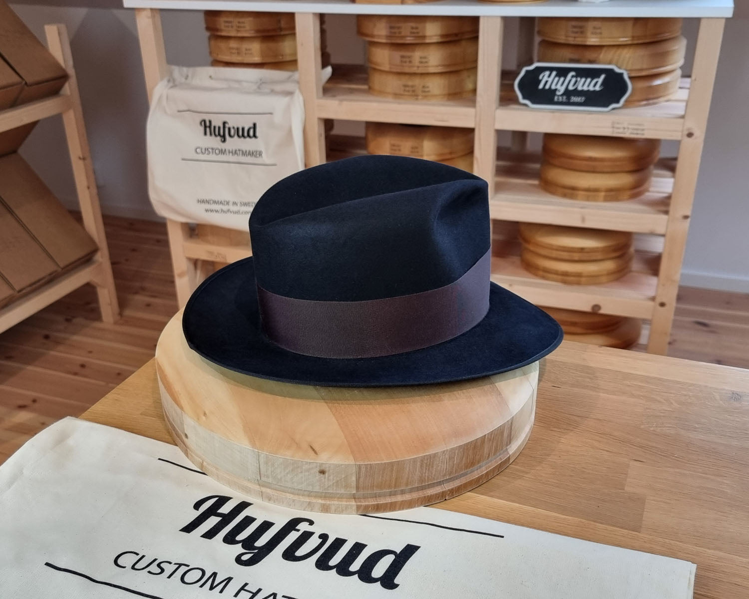 FLOKI FEDORA | BEAVER HUNDRED | DARK NAVY COLOR | SIZE 60, US 7 1/2
