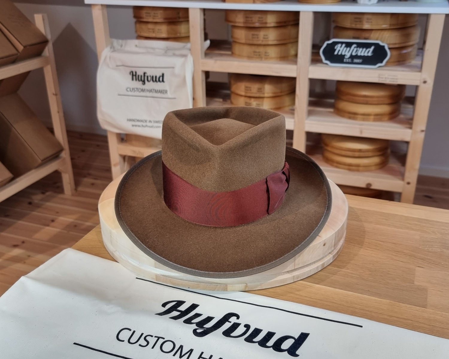 NEW STYLE FEDORA | RABBIT & HARE DELUXE BLEND | CINNAMON COLOR | SIZE 58, US 7 1/4