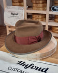 NEW STYLE FEDORA | RABBIT & HARE DELUXE BLEND | CINNAMON COLOR | SIZE 58, US 7 1/4