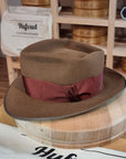 NEW STYLE FEDORA | RABBIT & HARE DELUXE BLEND | CINNAMON COLOR | SIZE 58, US 7 1/4