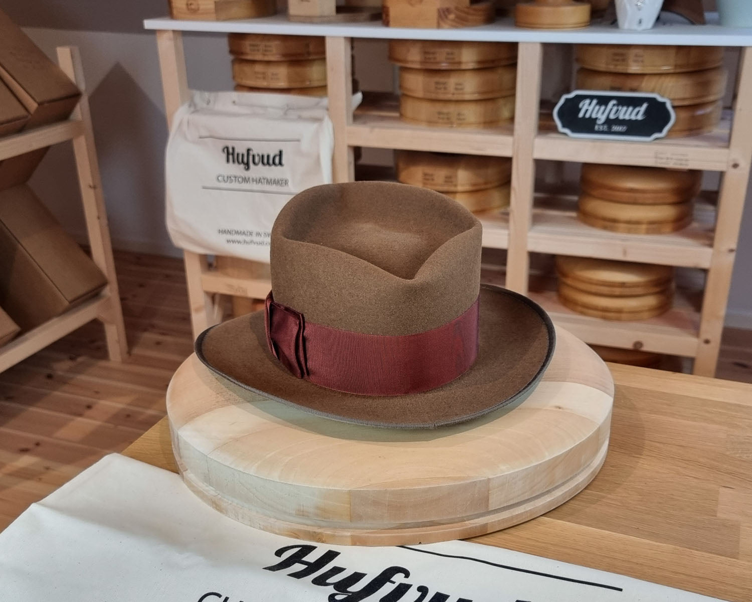 NEW STYLE FEDORA | RABBIT & HARE DELUXE BLEND | CINNAMON COLOR | SIZE 58, US 7 1/4