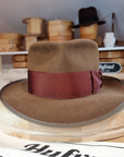 NEW STYLE FEDORA | RABBIT & HARE DELUXE BLEND | CINNAMON COLOR | SIZE 58, US 7 1/4