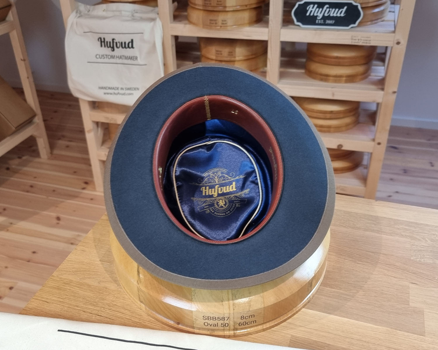 HAT OF THE YEAR: Mr Soft Touch Bash | RABBIT & HARE DELUXE BLEND | OCEAN COLOR | LONG OVAL | SIZE 57, US 7 1/8