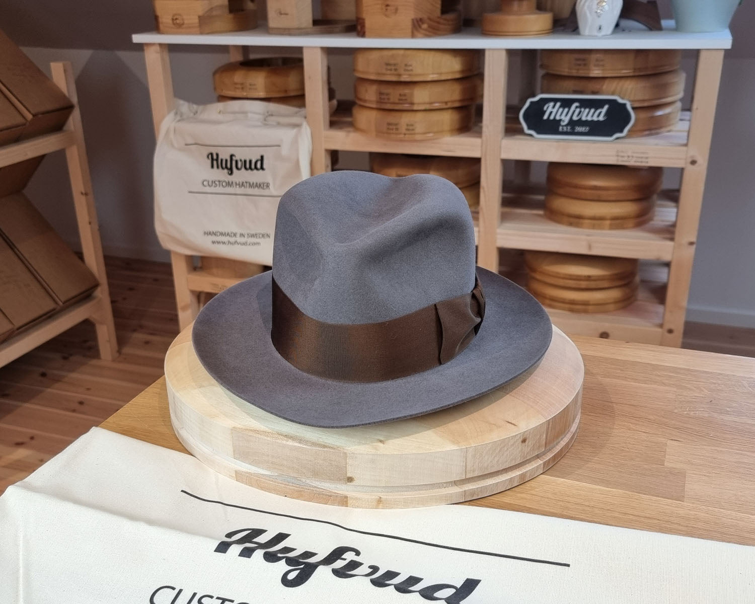 FLOKI FEDORA | BEAVER HUNDRED | LIMITED EDITION GRAY COLOR | SIZE 58, US 7 1/4