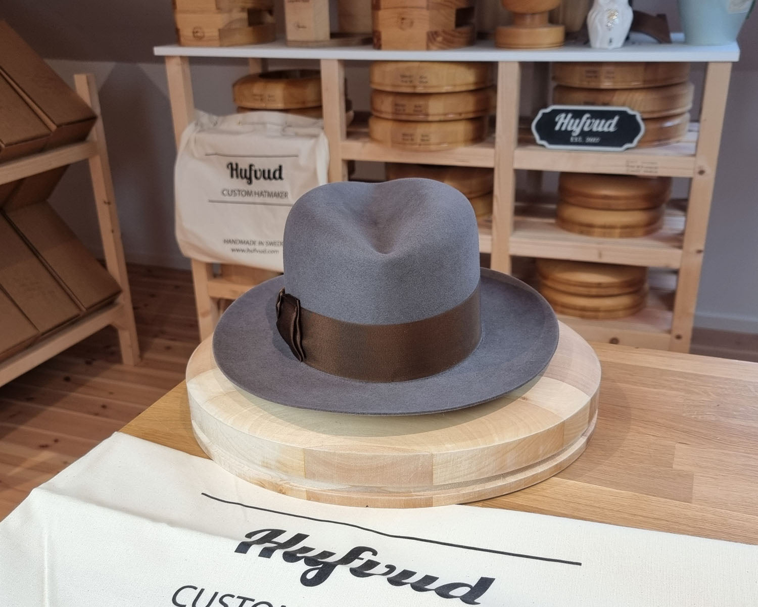 FLOKI FEDORA | BEAVER HUNDRED | LIMITED EDITION GRAY COLOR | SIZE 58, US 7 1/4