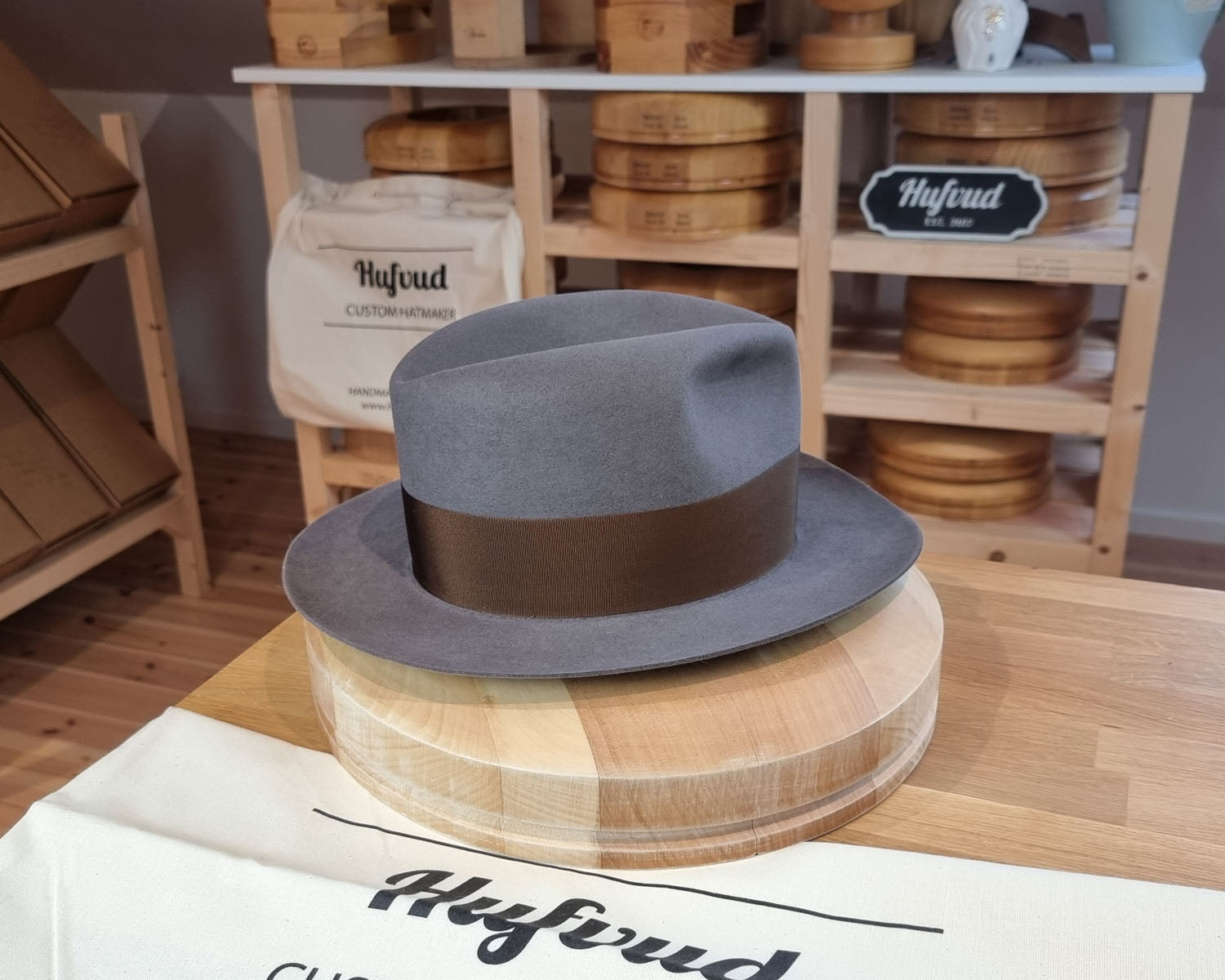 FLOKI FEDORA | BEAVER HUNDRED | LIMITED EDITION GRAY COLOR | SIZE 58, US 7 1/4