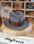 FLOKI FEDORA | BEAVER HUNDRED | LIMITED EDITION GRAY COLOR | SIZE 58, US 7 1/4