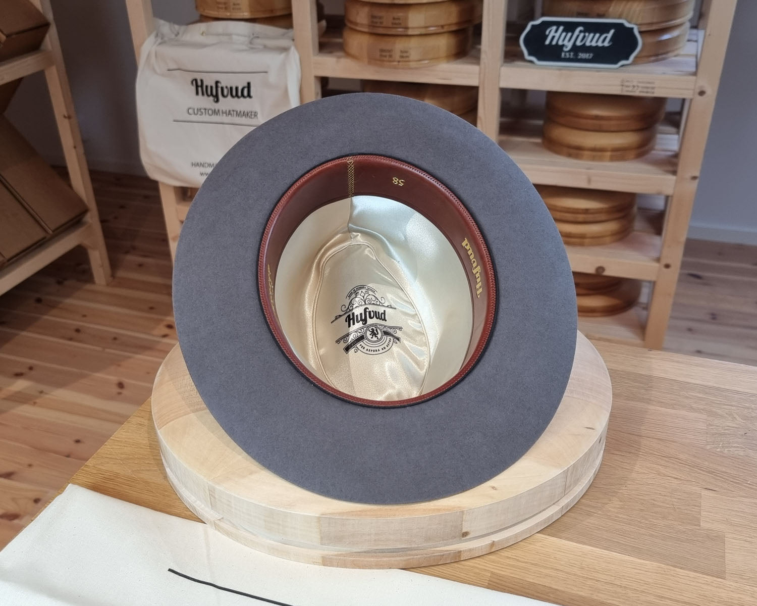 FLOKI FEDORA | BEAVER HUNDRED | LIMITED EDITION GRAY COLOR | SIZE 58, US 7 1/4