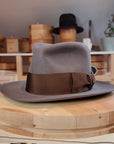 FLOKI FEDORA | BEAVER HUNDRED | LIMITED EDITION GRAY COLOR | SIZE 58, US 7 1/4