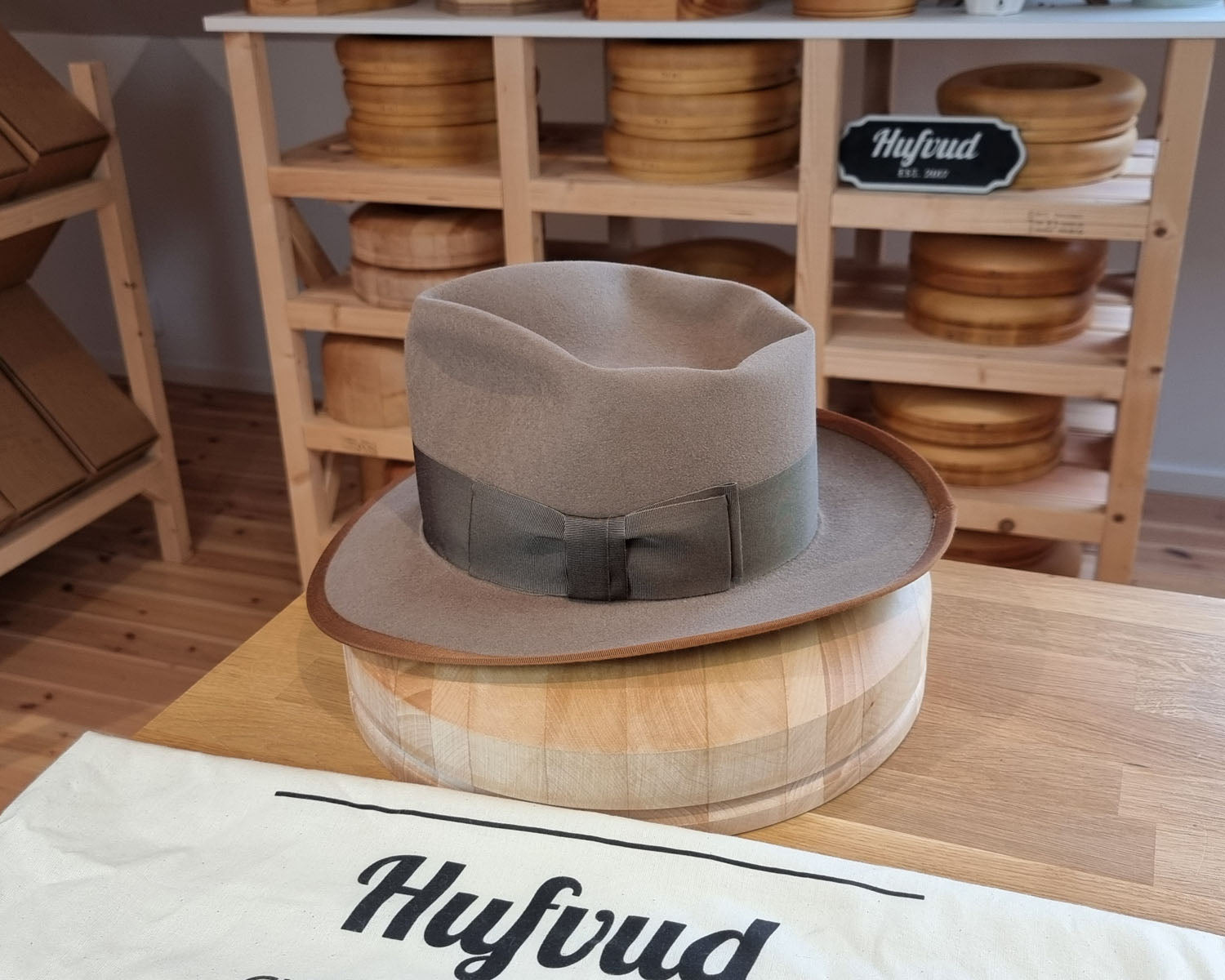 WHIPPET FEDORA | RABBIT & HARE DELUXE BLEND | DRIFTWOOD COLOR | SIZE 58, US 7 1/4