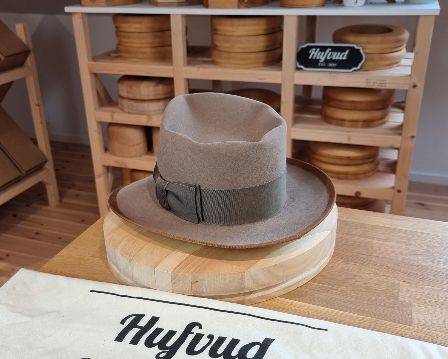 WHIPPET FEDORA | RABBIT & HARE DELUXE BLEND | DRIFTWOOD COLOR | SIZE 58, US 7 1/4