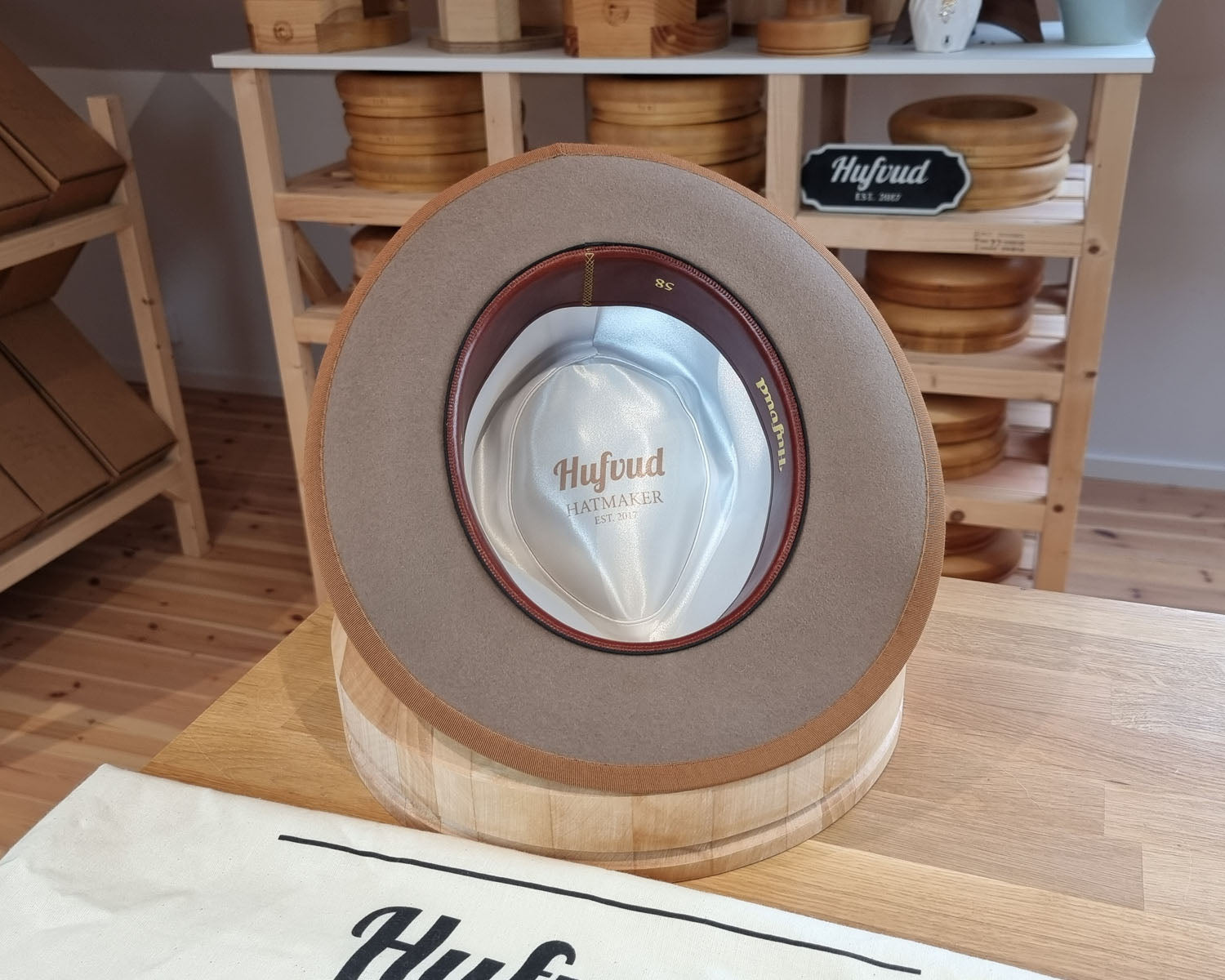 WHIPPET FEDORA | RABBIT & HARE DELUXE BLEND | DRIFTWOOD COLOR | SIZE 58, US 7 1/4