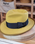 WHIPPET FEDORA | RABBIT & HARE DELUXE BLEND | SUNSHINE COLOR | SIZE 59, US 7 3/8