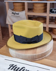 WHIPPET FEDORA | RABBIT & HARE DELUXE BLEND | SUNSHINE COLOR | SIZE 59, US 7 3/8