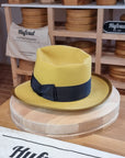 WHIPPET FEDORA | RABBIT & HARE DELUXE BLEND | SUNSHINE COLOR | SIZE 59, US 7 3/8