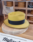 WHIPPET FEDORA | RABBIT & HARE DELUXE BLEND | SUNSHINE COLOR | SIZE 59, US 7 3/8