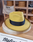 WHIPPET FEDORA | RABBIT & HARE DELUXE BLEND | SUNSHINE COLOR | SIZE 59, US 7 3/8