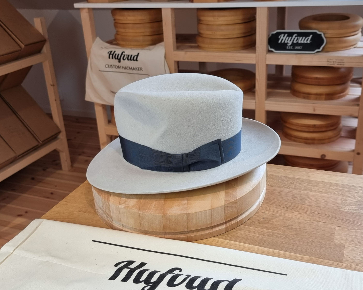 LEIFUR Lucky FEDORA | NUTRIA | PLAYA COLOR | SIZE 58, US 7 1/4