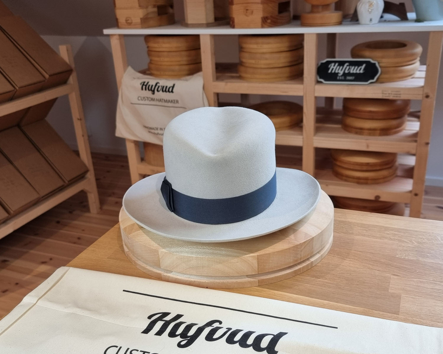 LEIFUR Lucky FEDORA | NUTRIA | PLAYA COLOR | SIZE 58, US 7 1/4