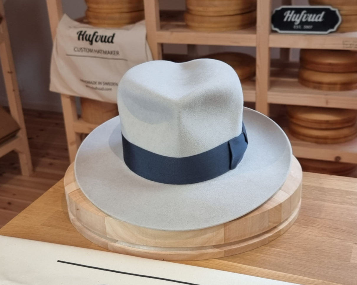 LEIFUR Lucky FEDORA | NUTRIA | PLAYA COLOR | SIZE 58, US 7 1/4