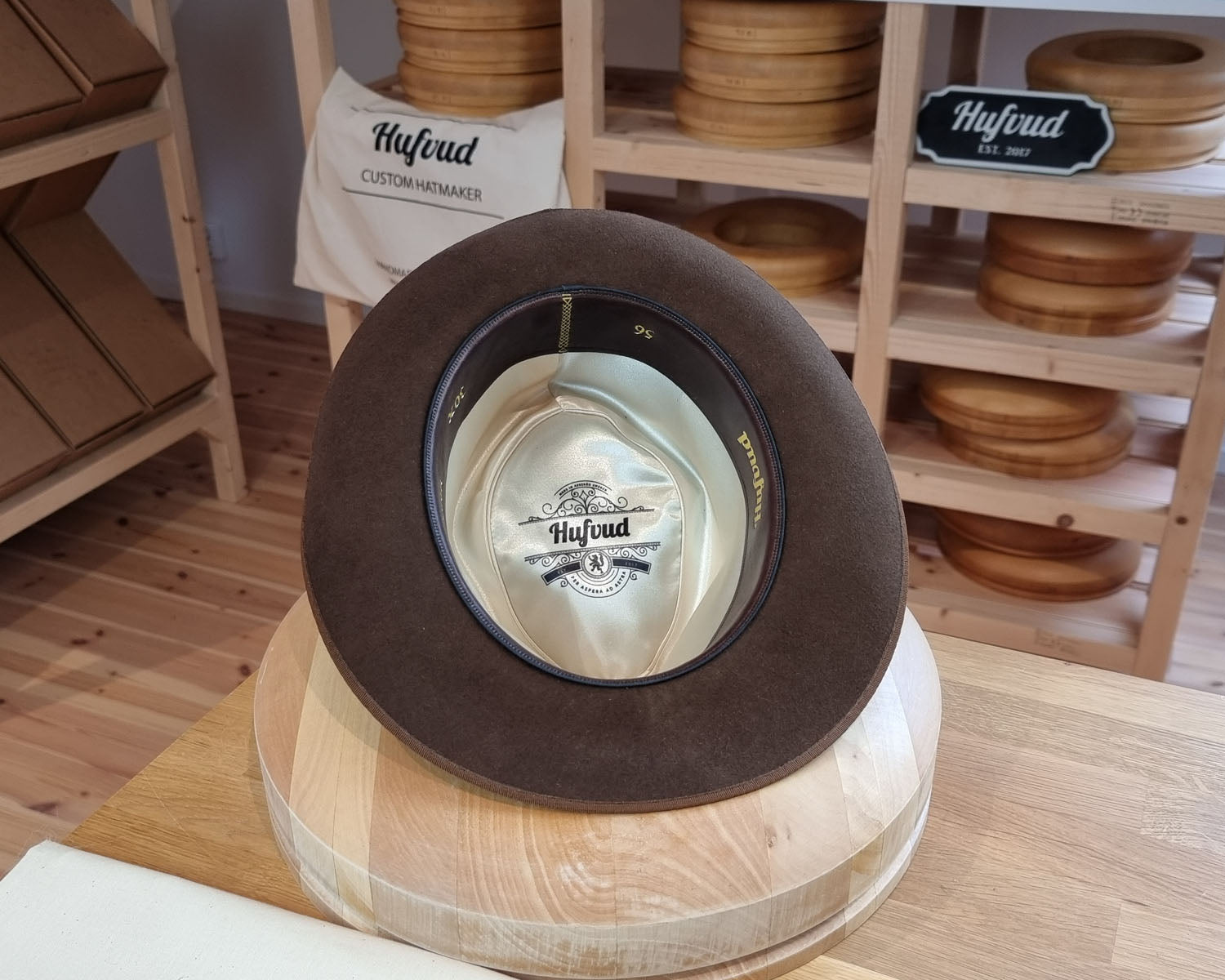BOGART Maltese Falcon Crease FEDORA | SABLE BROWN COLOR | 30X BEAVER BLEND | SIZE 56, US 7