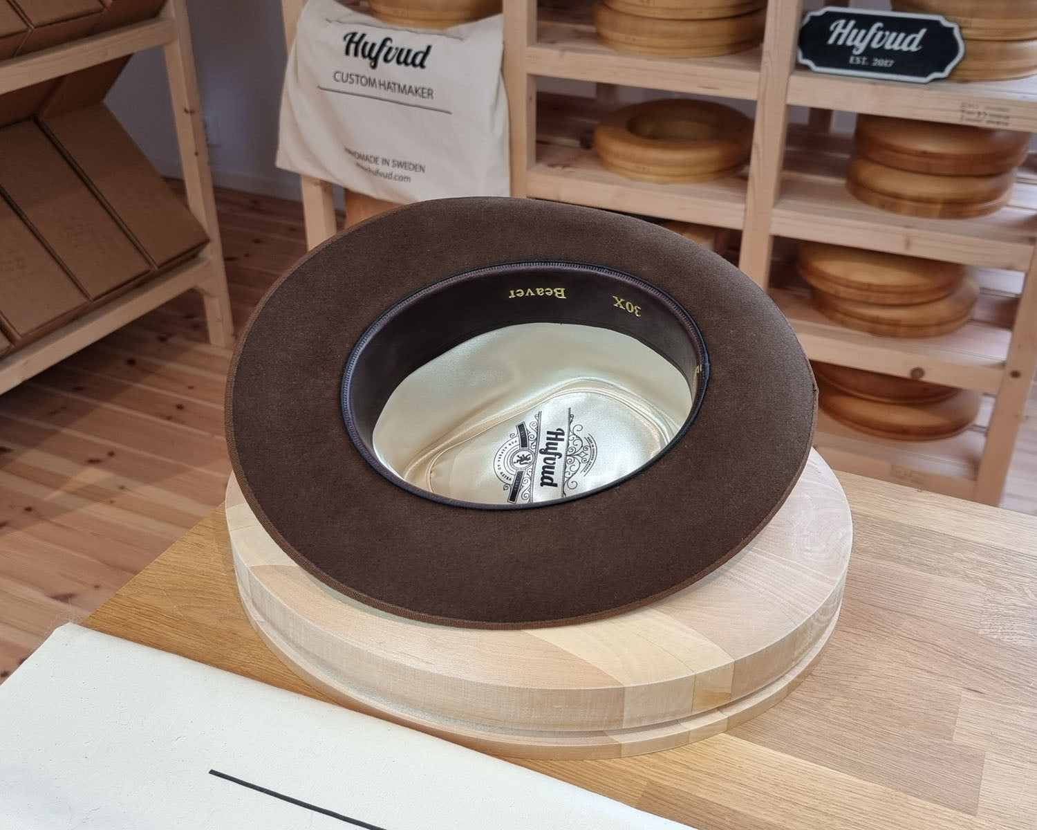 BOGART Maltese Falcon Crease FEDORA | SABLE BROWN COLOR | 30X BEAVER BLEND | SIZE 56, US 7