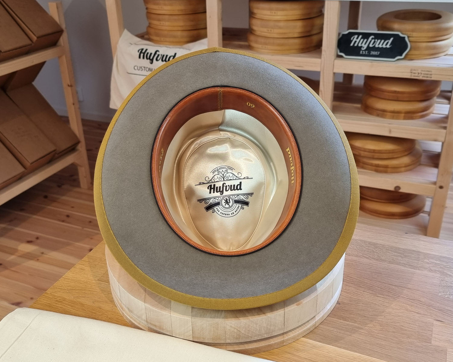 WHIPPET FEDORA | BEAVER FIFTY | STONE COLOR | SIZE 60, US 7 1/2