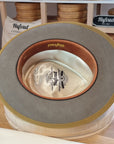 WHIPPET FEDORA | BEAVER FIFTY | STONE COLOR | SIZE 60, US 7 1/2