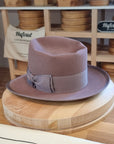 WHIPPET FEDORA | BEAVER FIFTY | DUSTY ROSE COLOR | SIZE 59, US 7 3/8