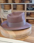 WHIPPET FEDORA | BEAVER FIFTY | DUSTY ROSE COLOR | SIZE 59, US 7 3/8