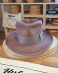 WHIPPET FEDORA | BEAVER FIFTY | DUSTY ROSE COLOR | SIZE 59, US 7 3/8