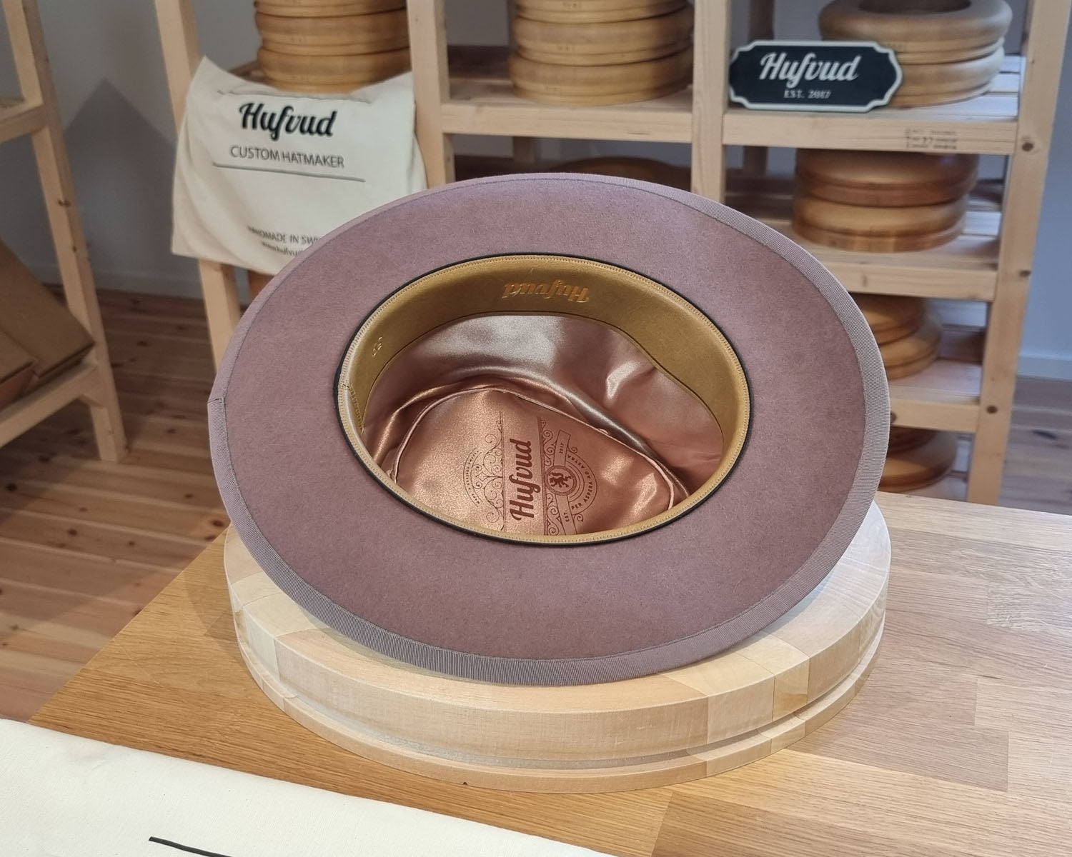 WHIPPET FEDORA | BEAVER FIFTY | DUSTY ROSE COLOR | SIZE 59, US 7 3/8