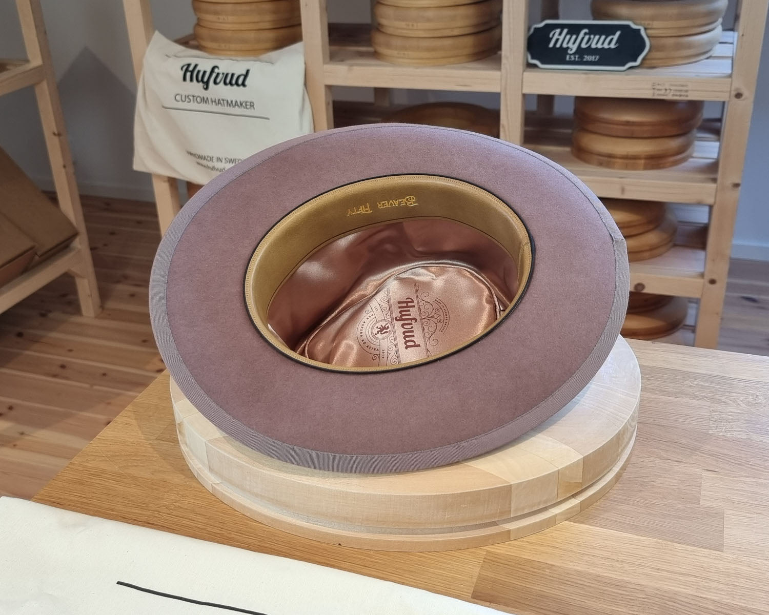WHIPPET FEDORA | BEAVER FIFTY | DUSTY ROSE COLOR | SIZE 59, US 7 3/8