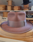 WHIPPET FEDORA | BEAVER FIFTY | DUSTY ROSE COLOR | SIZE 59, US 7 3/8