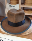 LEIFUR FEDORA | RABBIT & HARE DELUXE BLEND | CINNAMON COLOR | SIZE 59, US 7 3/8
