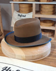 LEIFUR FEDORA | RABBIT & HARE DELUXE BLEND | CINNAMON COLOR | SIZE 59, US 7 3/8