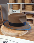 LEIFUR FEDORA | RABBIT & HARE DELUXE BLEND | CINNAMON COLOR | SIZE 59, US 7 3/8