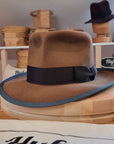 LEIFUR FEDORA | RABBIT & HARE DELUXE BLEND | CINNAMON COLOR | SIZE 59, US 7 3/8