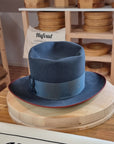 WHIPPET FEDORA | RABBIT & HARE DELUXE BLEND | OCEAN COLOR | SIZE 61, US 7 5/8