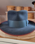WHIPPET FEDORA | RABBIT & HARE DELUXE BLEND | OCEAN COLOR | SIZE 61, US 7 5/8
