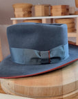 WHIPPET FEDORA | RABBIT & HARE DELUXE BLEND | OCEAN COLOR | SIZE 61, US 7 5/8
