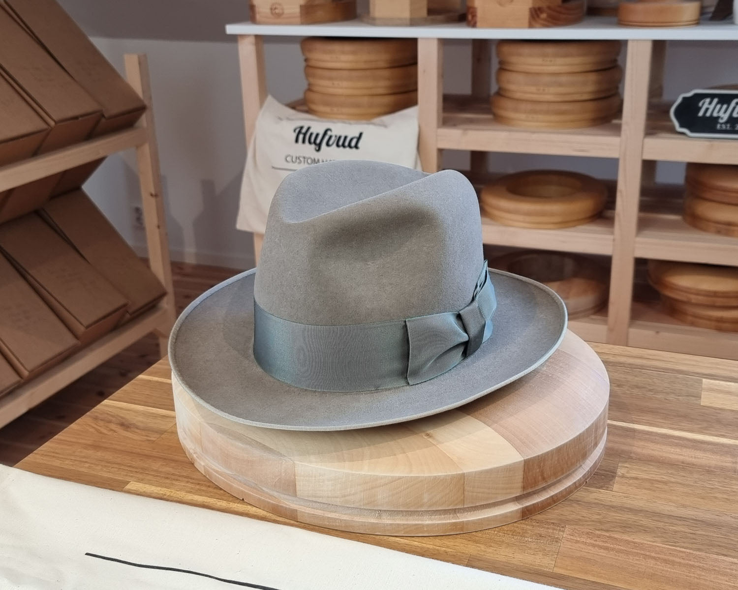 DURHAM 1922 FEDORA | BEAVER FIFTY | STONE GRAY COLOR | SIZE 61, US 7 5/8