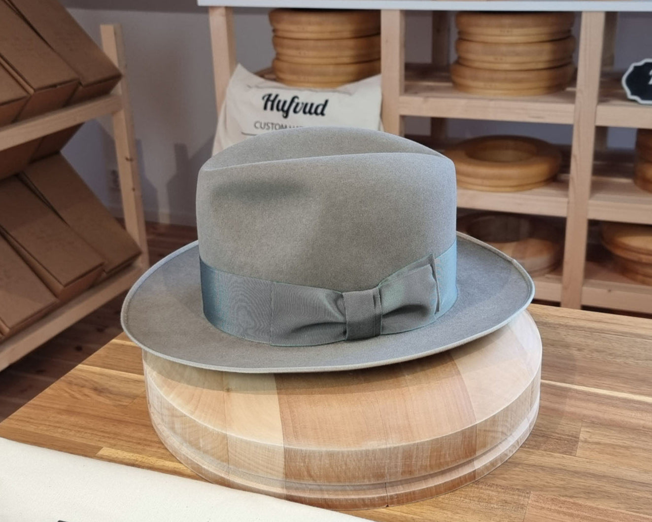 DURHAM 1922 FEDORA | BEAVER FIFTY | STONE GRAY COLOR | SIZE 61, US 7 5/8