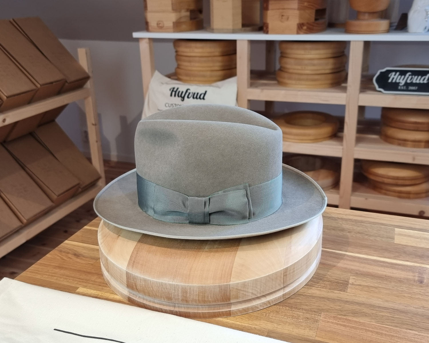 DURHAM 1922 FEDORA | BEAVER FIFTY | STONE GRAY COLOR | SIZE 61, US 7 5/8