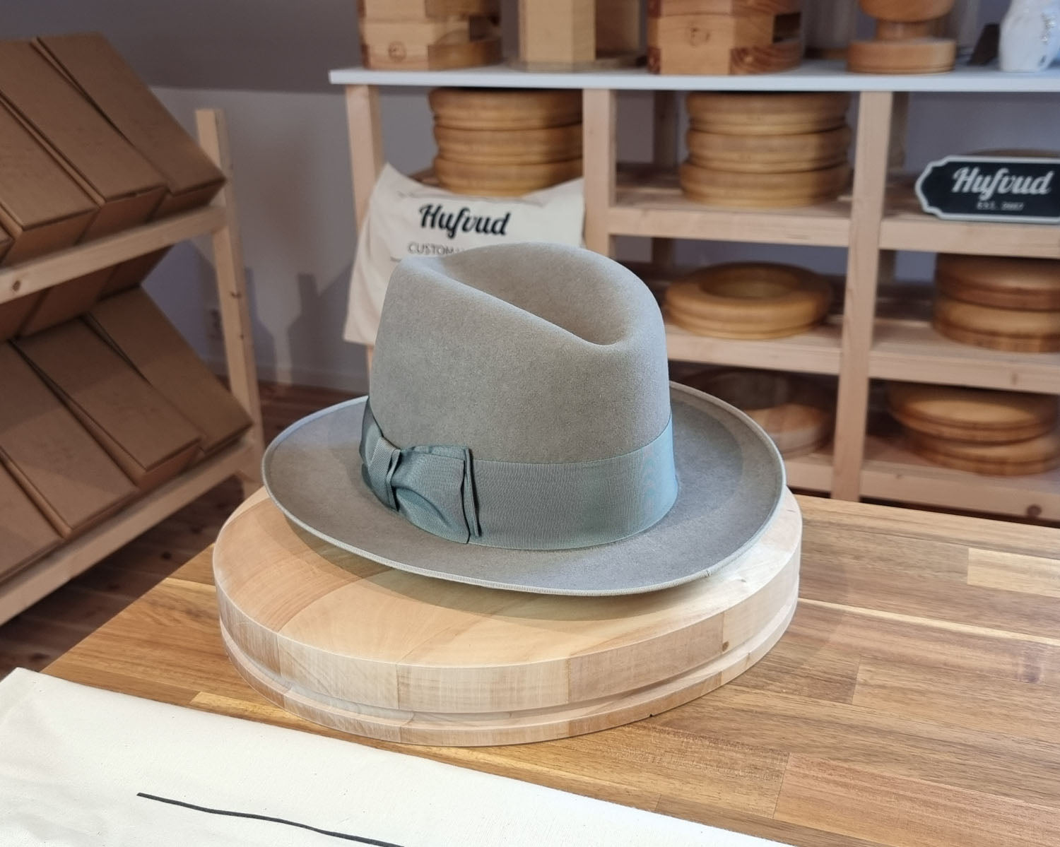 DURHAM 1922 FEDORA | BEAVER FIFTY | STONE GRAY COLOR | SIZE 61, US 7 5/8