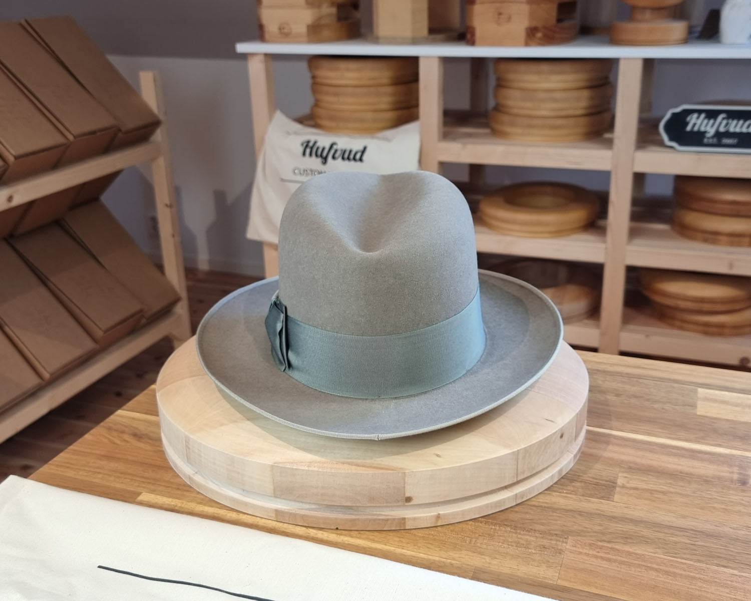 DURHAM 1922 FEDORA | BEAVER FIFTY | STONE GRAY COLOR | SIZE 61, US 7 5/8