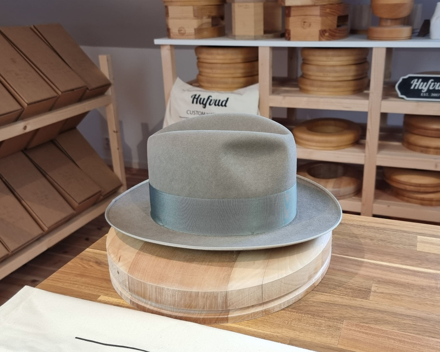 DURHAM 1922 FEDORA | BEAVER FIFTY | STONE GRAY COLOR | SIZE 61, US 7 5/8