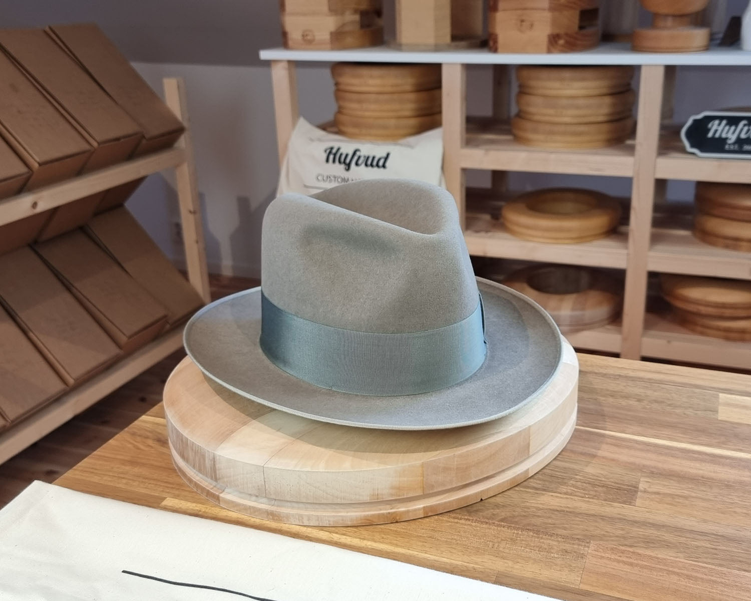 DURHAM 1922 FEDORA | BEAVER FIFTY | STONE GRAY COLOR | SIZE 61, US 7 5/8