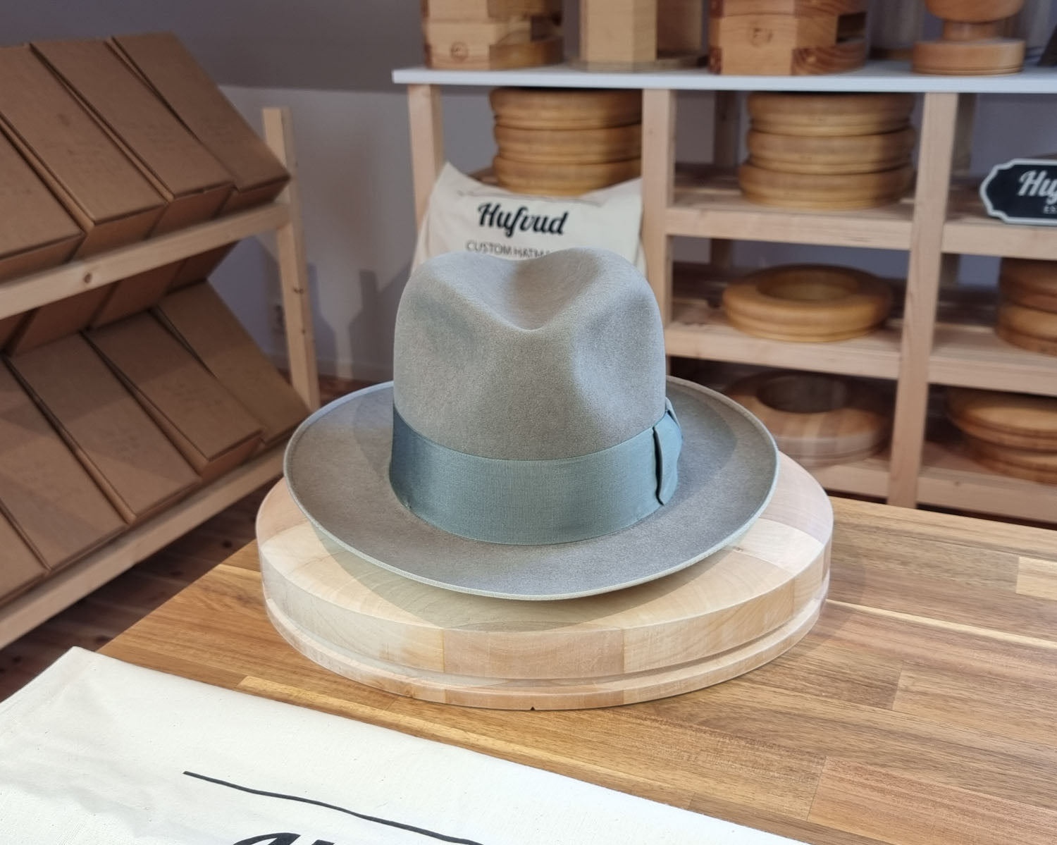 DURHAM 1922 FEDORA | BEAVER FIFTY | STONE GRAY COLOR | SIZE 61, US 7 5/8