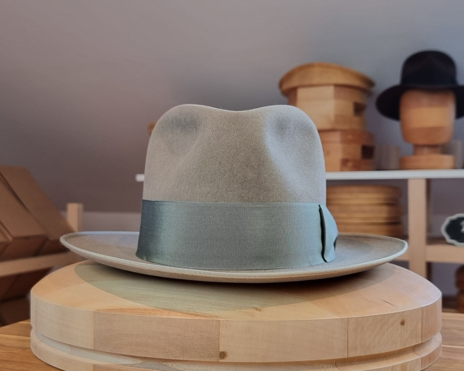 DURHAM 1922 FEDORA | BEAVER FIFTY | STONE GRAY COLOR | SIZE 61, US 7 5/8